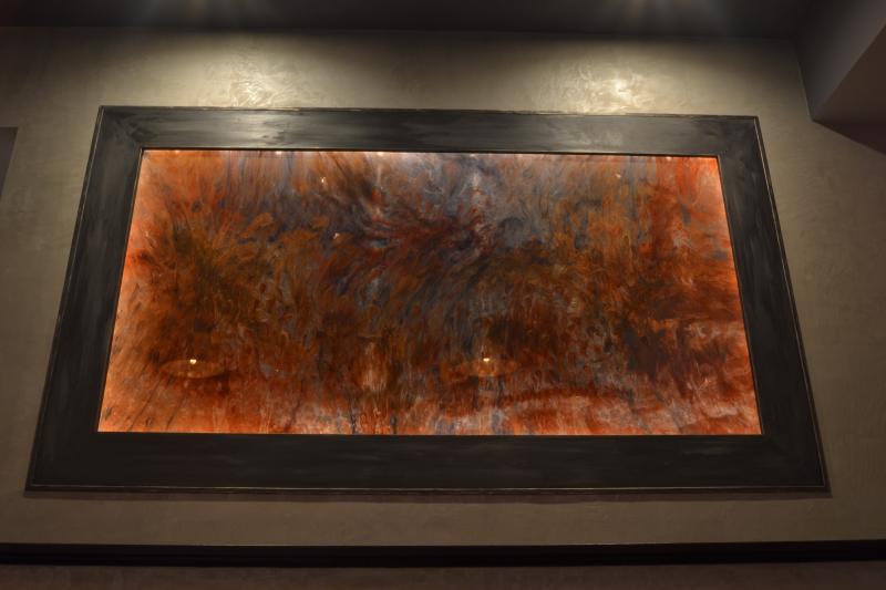 Backlit epoxy panel...