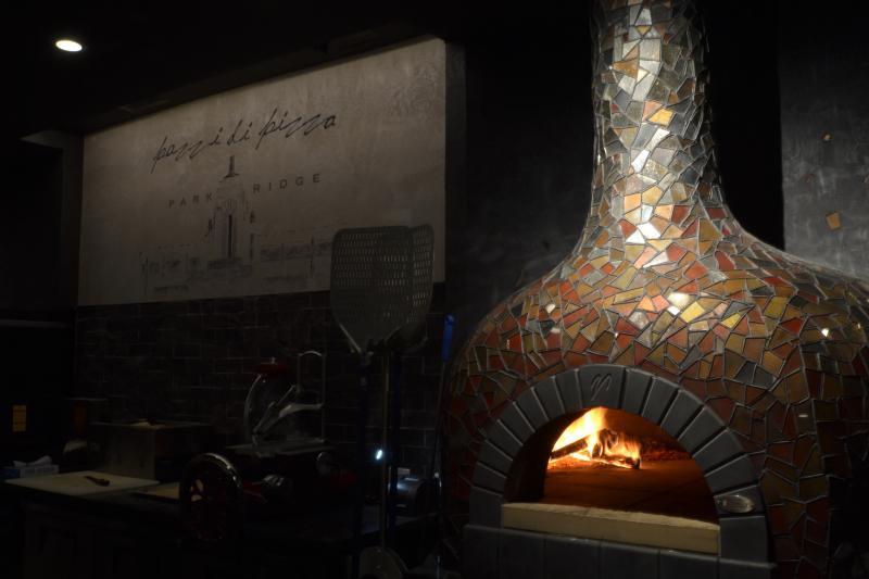 Mosaic tile made with painted glass...